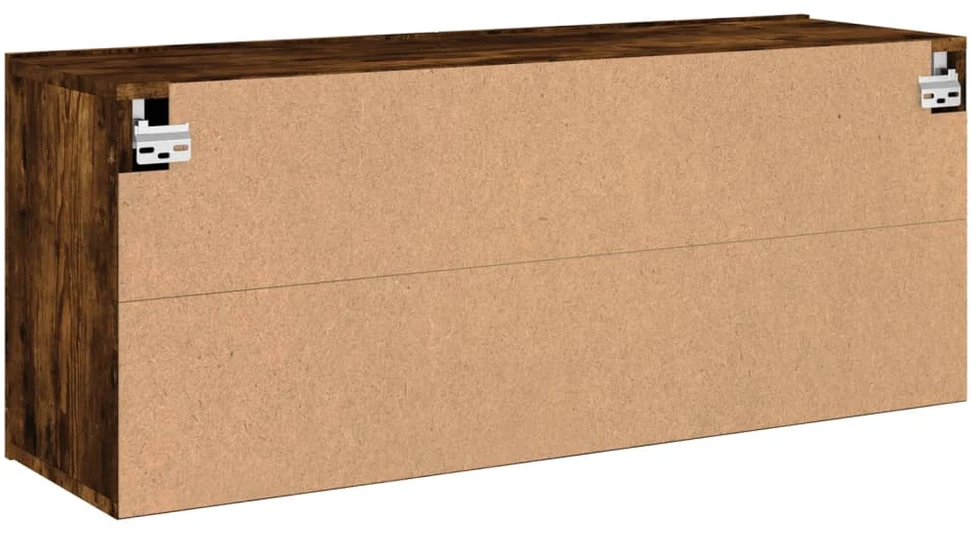 TV staliukas Prie sienos montuojama TV spintelė, dūminio ąžuolo, 100x30x41cm