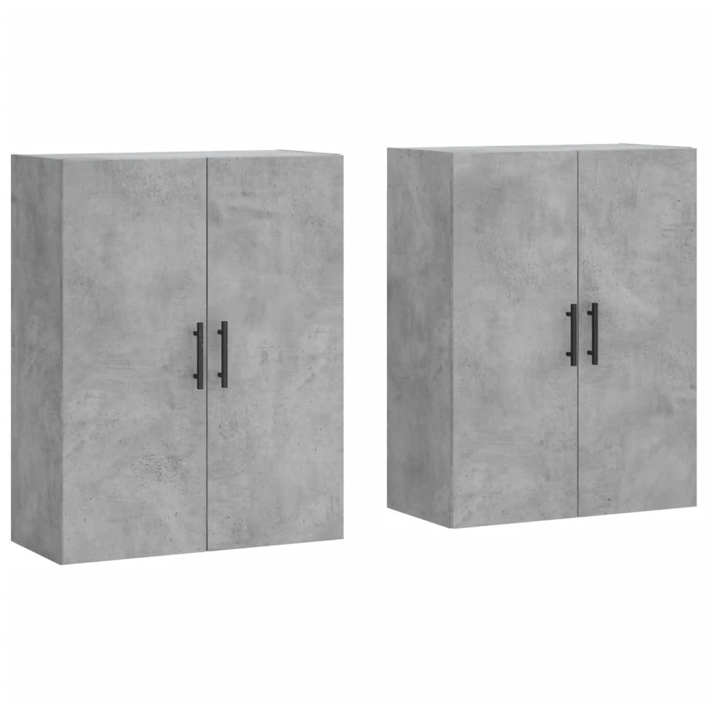 Prie sienos montuojamos spintelės, 2vnt., betono, 69,5x34x90cm