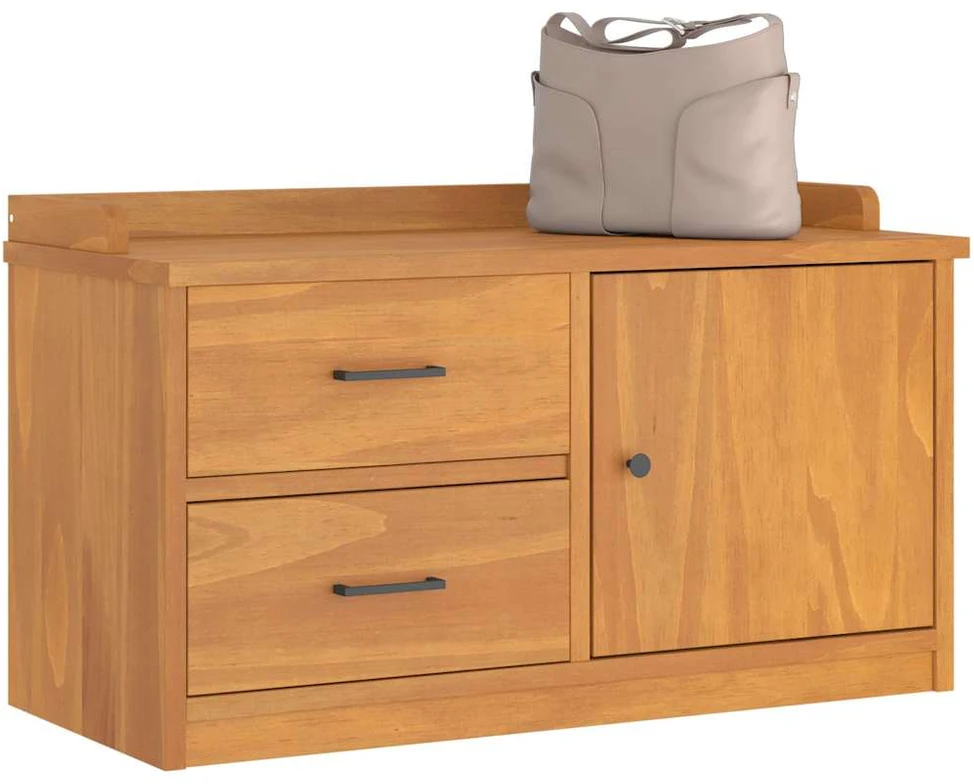 Prieškambario suoliukas SANDNES 87x40x50 pušies masyvo