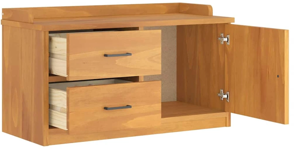 Prieškambario suoliukas SANDNES 87x40x50 pušies masyvo