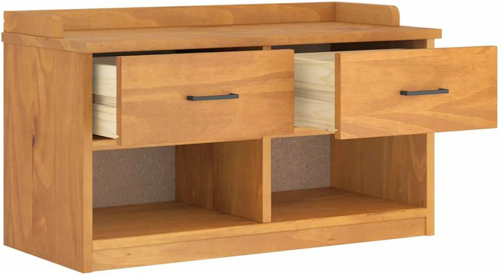 Prieškambario suoliukas SANDNES 87x40x50 pušies masyvo