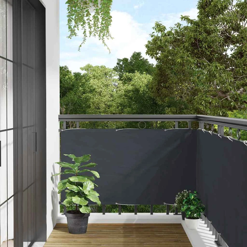 Privatumo suteikianti pertvara, antracito, 500x120cm, PVC