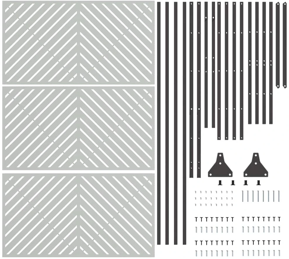 Privatumo žaliuzės 100 x 50 x 180 cm Galvanizuotas plienas