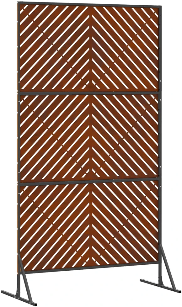 Privatumo žaliuzės 100 x 50 x 180 cm Rūdijanti