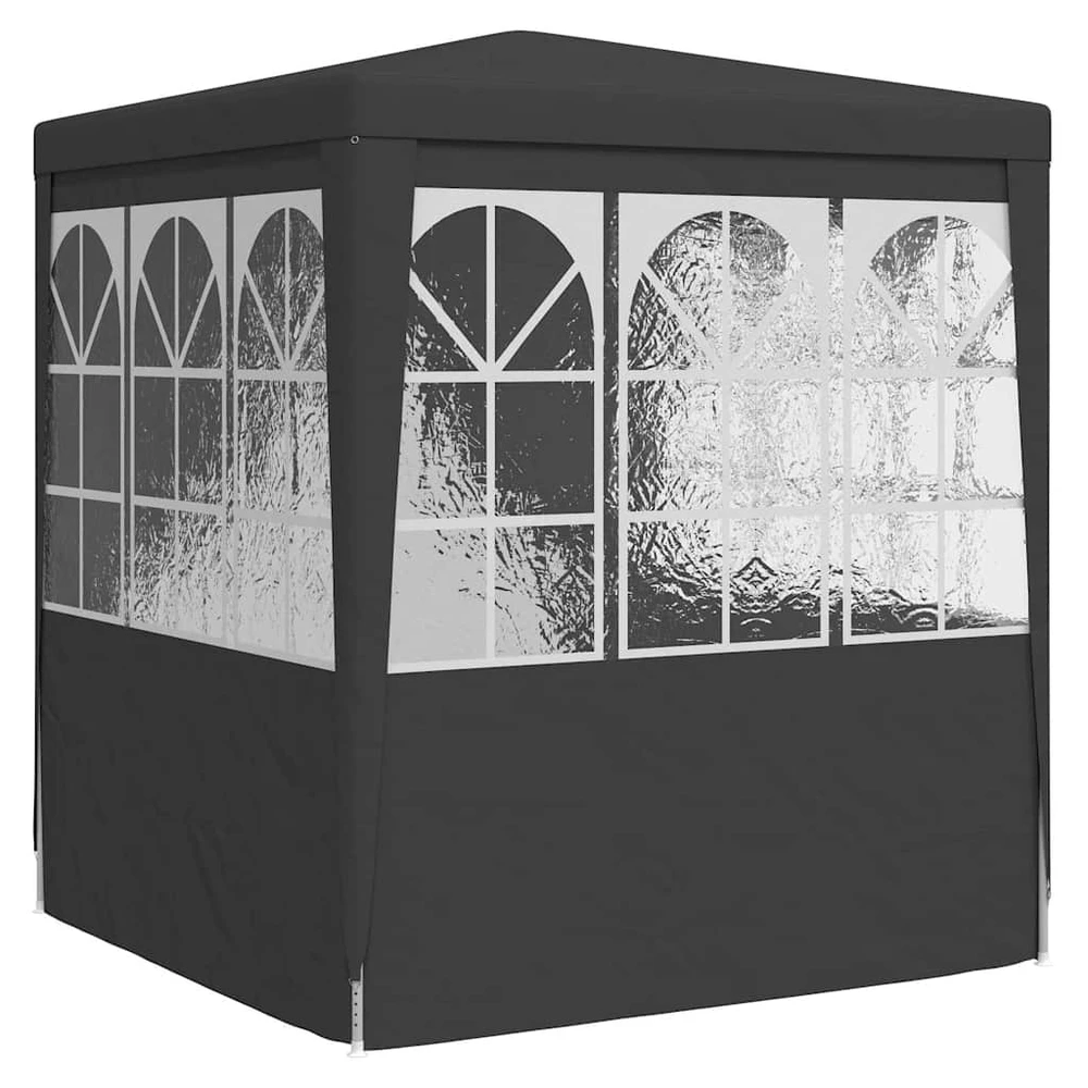 Proginė palapinė sienomis, antracito, 2,5x2,5m, 90g/m²
