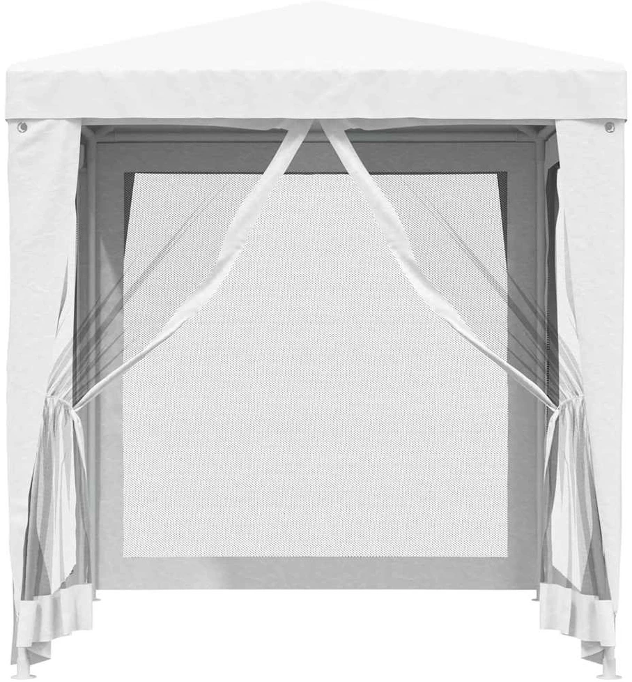 Proginė palapinė su 4 tinklinėmis sienomis, balta, 2x2m