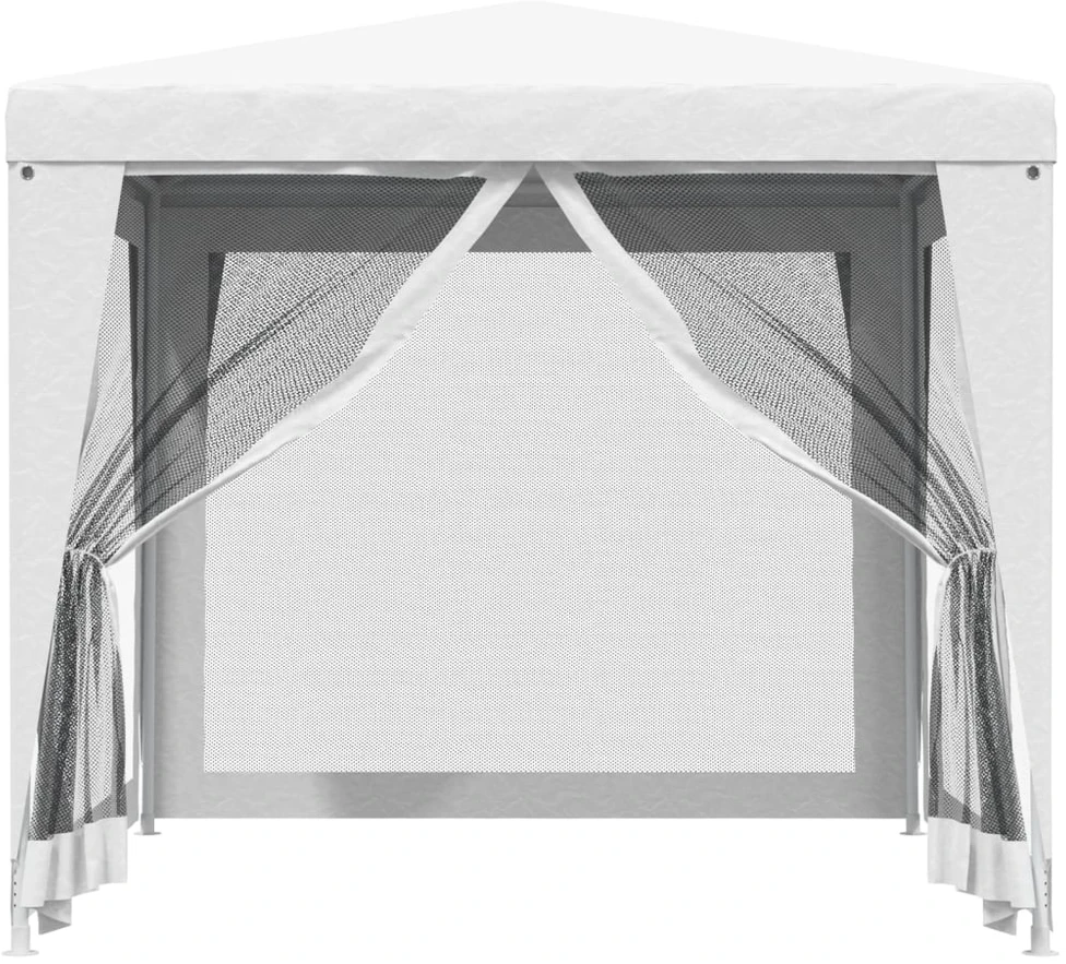 Proginė palapinė su 4 tinklinėmis sienomis, balta, 2,5x2,5m