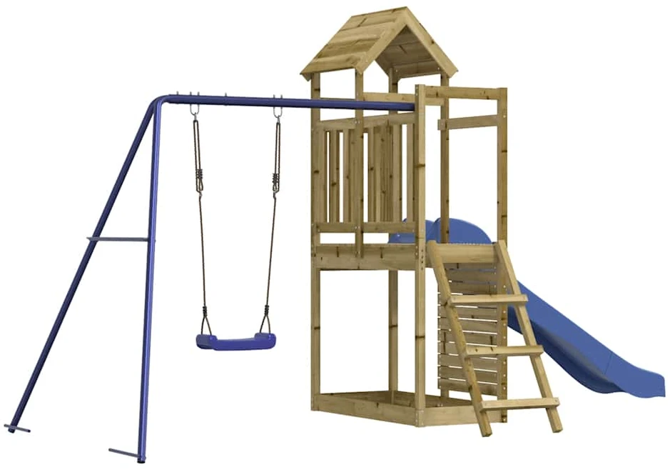 Proginė palapinė su 8 tinklinėmis sienomis, mėlyna, 3x9m, HDPE