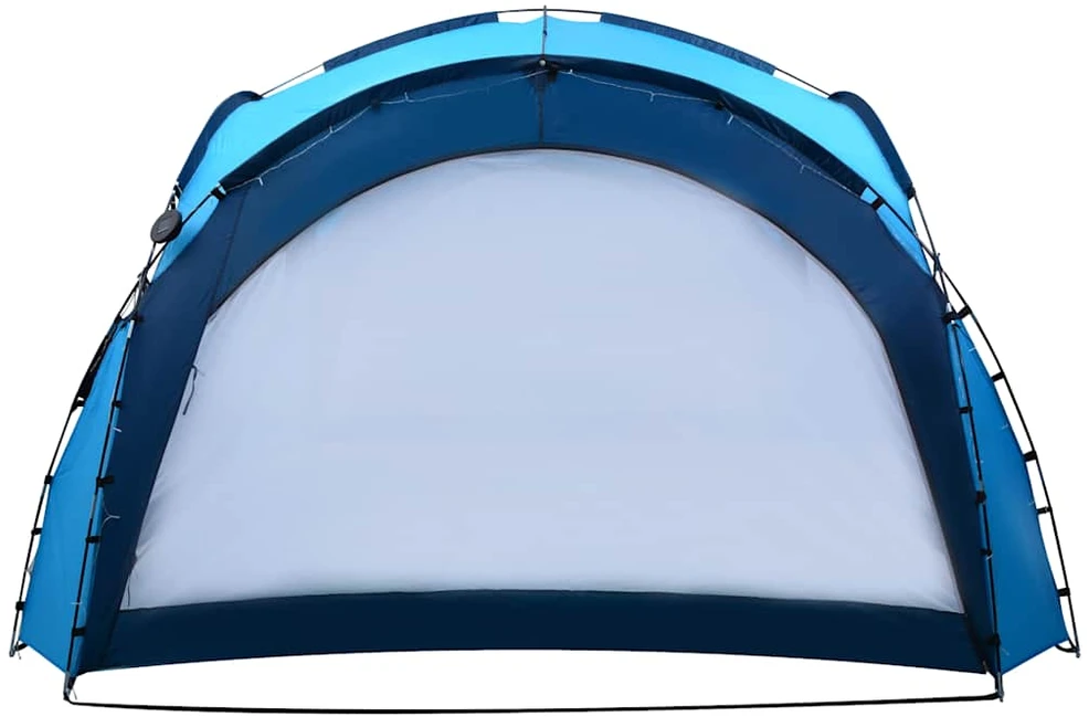 Proginė palapinė su LED ir 4 sienomis, mėlyna, 3,6x3,6x2,3m