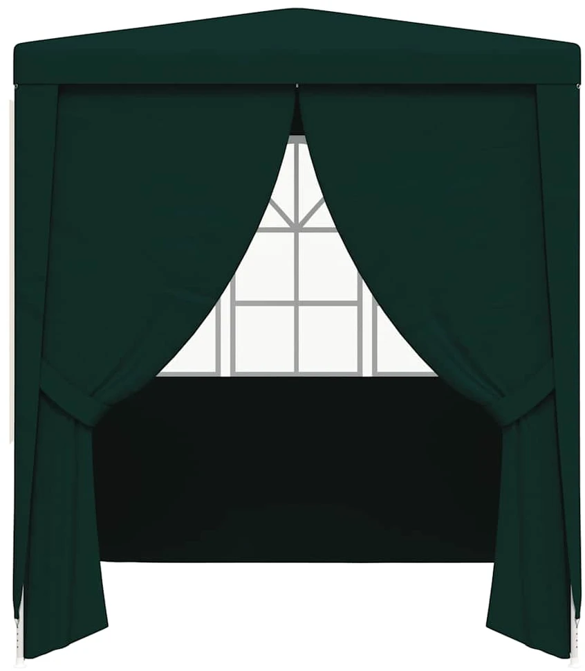 Proginė palapinė su sienomis, žalia, 2,5x2,5m, 90g/m²