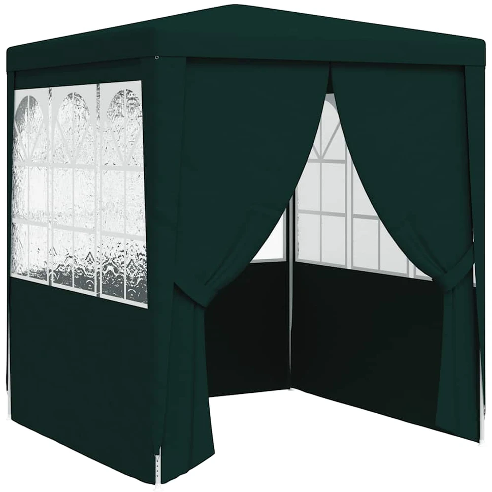 Proginė palapinė su sienomis, žalia, 2,5x2,5m, 90g/m²
