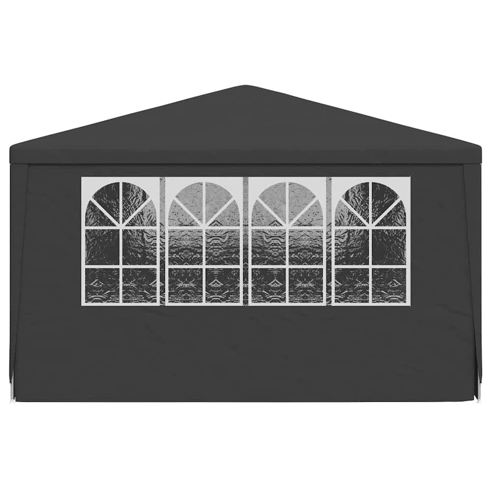 Proginė palapinė su šoninėmis sienomis, antracito, 4x6m, 90g/m²