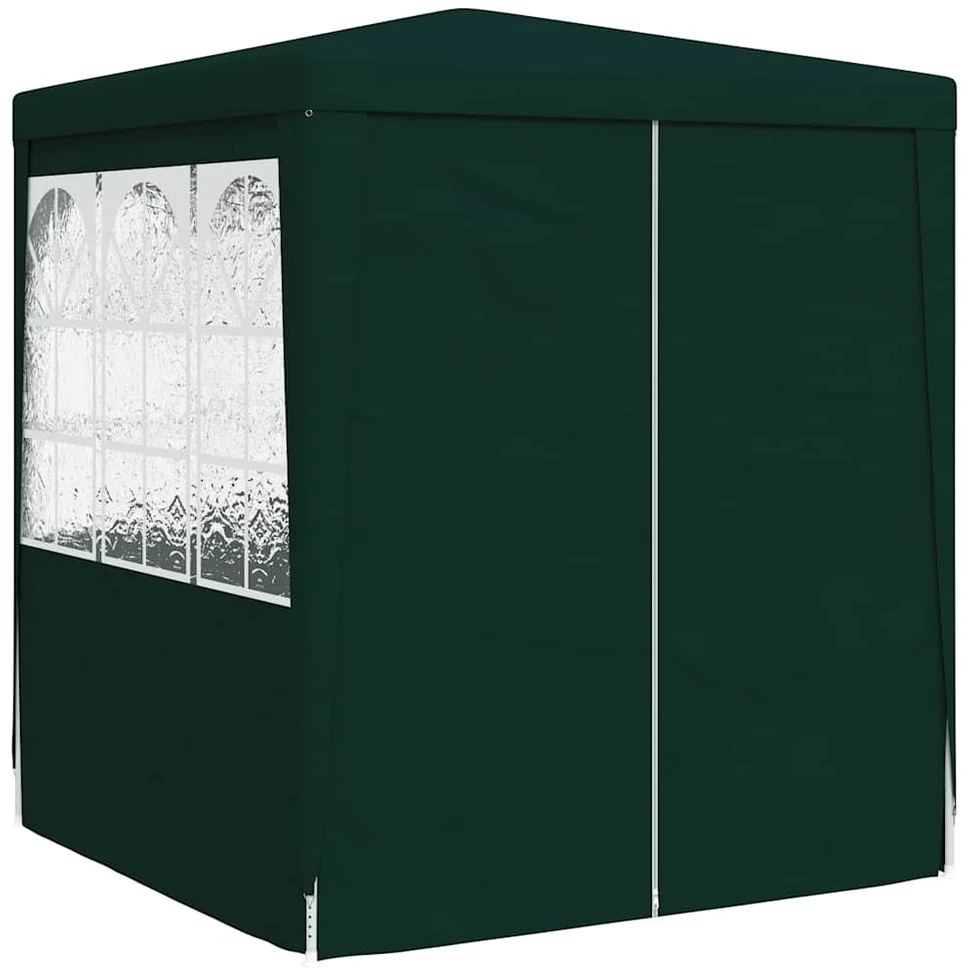Proginė palapinė su šoninėmis sienomis, žalia, 2x2m, 90g/m²