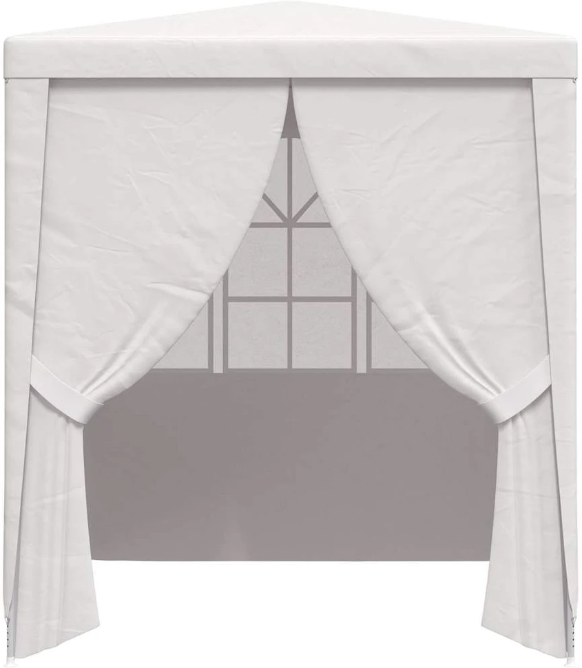 Proginė palapinė su šoninėmis sienomis, balta, 2x2m, 90g/m²