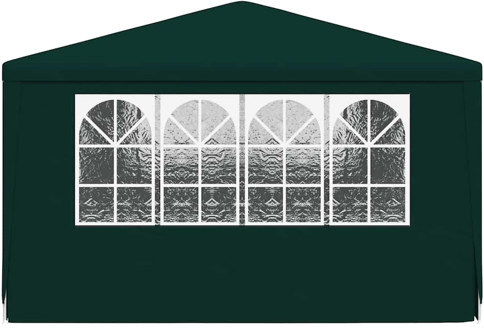 Proginė palapinė su šoninėmis sienomis, žalia, 4x6m, 90g/m²