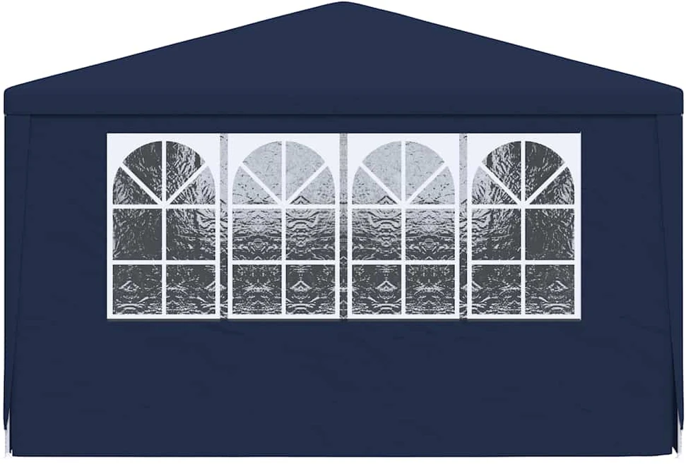 Proginė palapinė su šoninėmis sienomis, mėlyna, 4x6m, 90g/m²