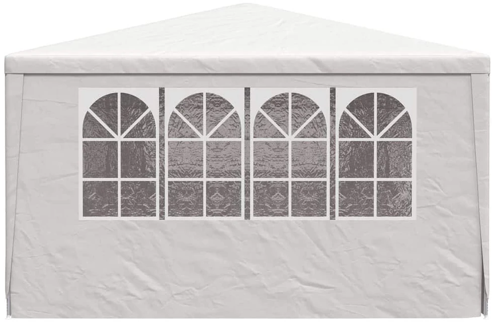Proginė palapinė su šoninėmis sienomis, balta, 4x9m, 90g/m²