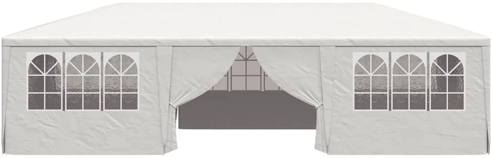 Proginė palapinė su šoninėmis sienomis, balta, 4x9m, 90g/m²