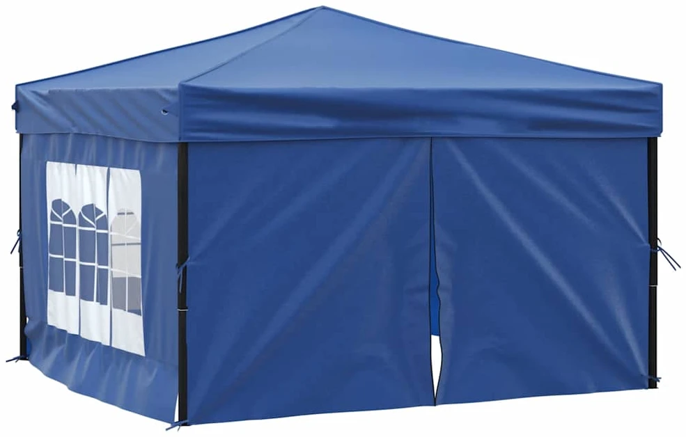 Proginė palapinė su šoninėmis sienomis, mėlyna, 3x3m