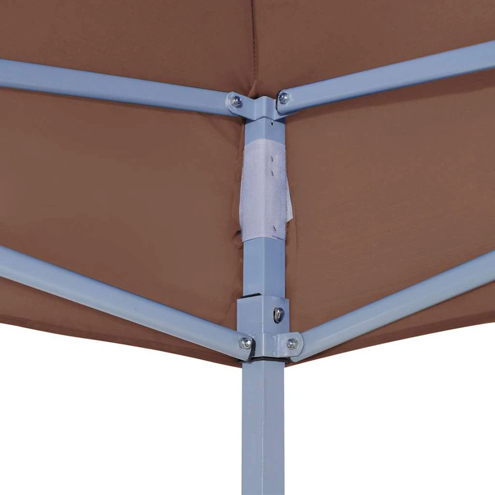 Proginės palapinės stogas, rudos spalvos, 4x3m, 270 g/m²