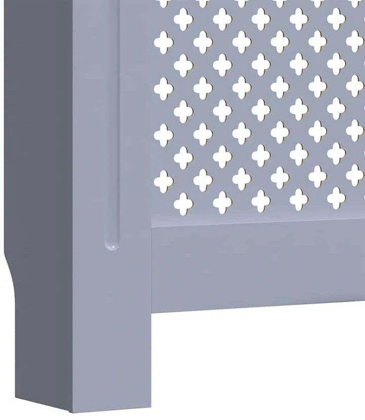 Radiatoriaus uždangalas, antracito spalvos, 152x19x81,5cm, MDF