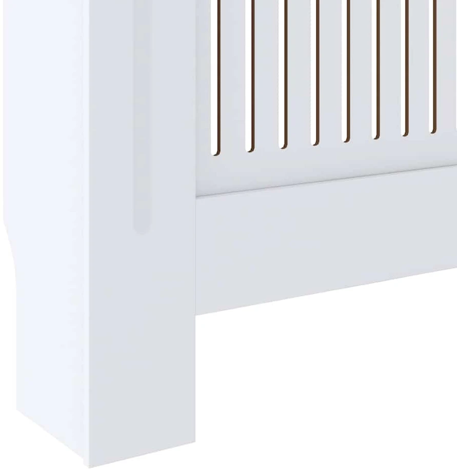 Radiatoriaus uždangalas, baltos spalvos, 205cm, MDF