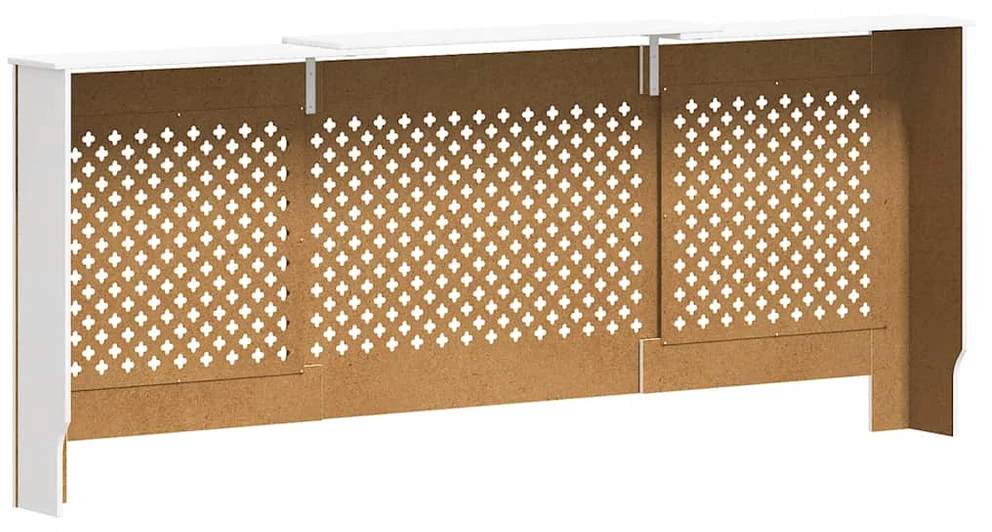 Radiatoriaus uždangalas, baltos spalvos, 205cm, MDF