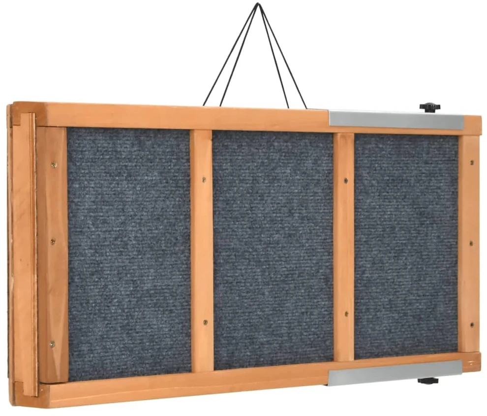 Rampa šunims, žalios spalvos, 120x30cm, eglės medienos masyvas
