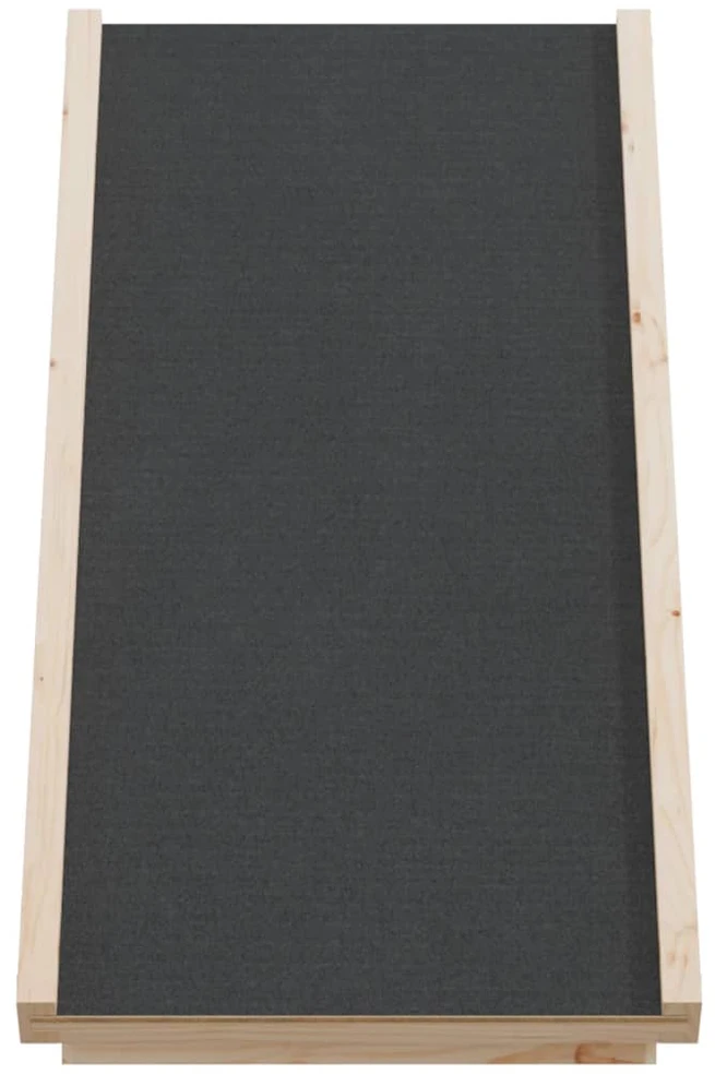 Rampa šunims, pilkos spalvos, 70x35cm, eglės medienos masyvas
