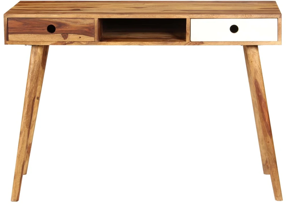 Rašomasis stalas, 110x55x76cm, rausv. dalberg. med. masyvas