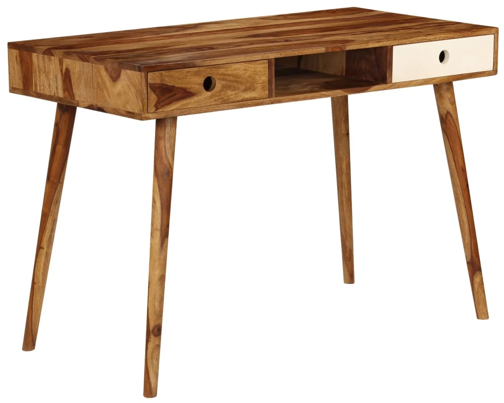 Rašomasis stalas, 110x55x76cm, rausv. dalberg. med. masyvas