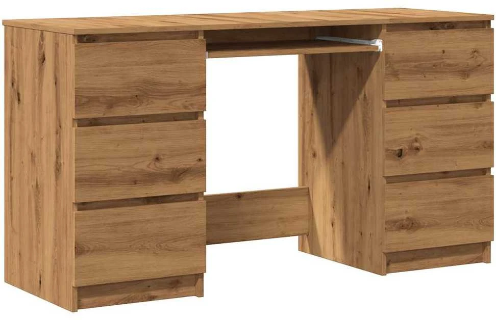 Rašomasis stalas, artisano, 140x50x77cm, apdirbta mediena