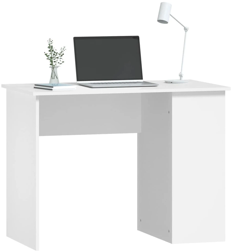 Rašomasis stalas, baltos spalvos, 100x55x75cm, apdirbta mediena