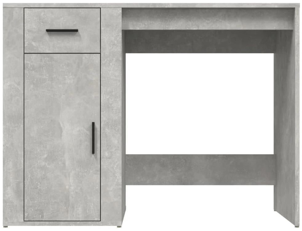 Rašomasis stalas, betono pilkas, 100x49x75cm, apdirbta mediena