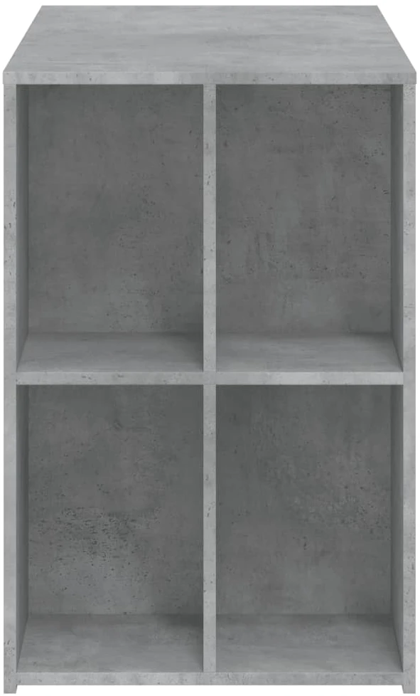 Rašomasis stalas, betono pilkas, 102x50x75cm, apdirbta mediena