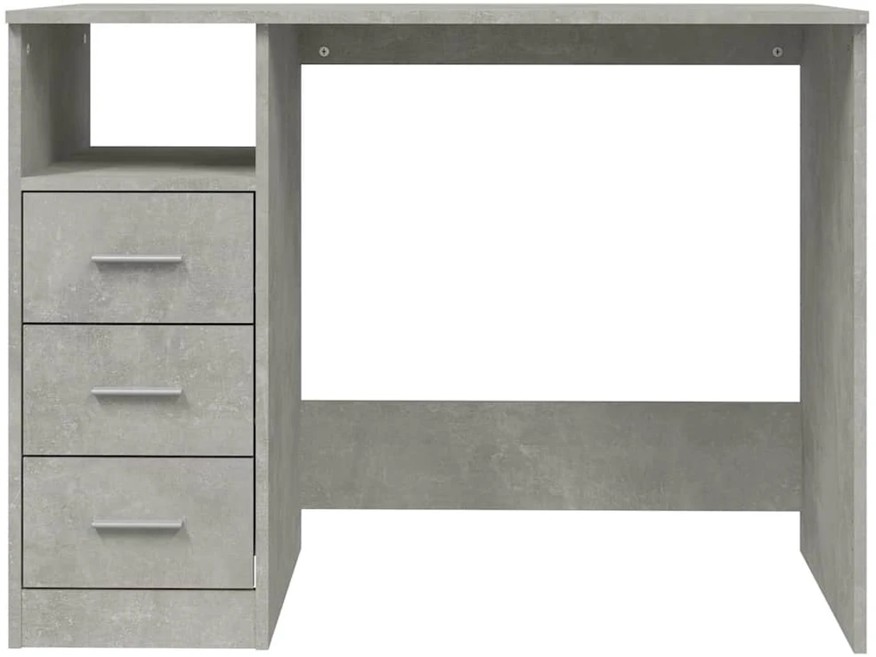 Rašomasis stalas, betono pilkas, 102x50x76cm, mediena