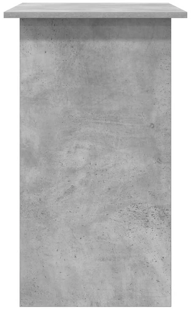 Rašomasis stalas, betono pilkas, 80x45x74cm, apdirbta mediena