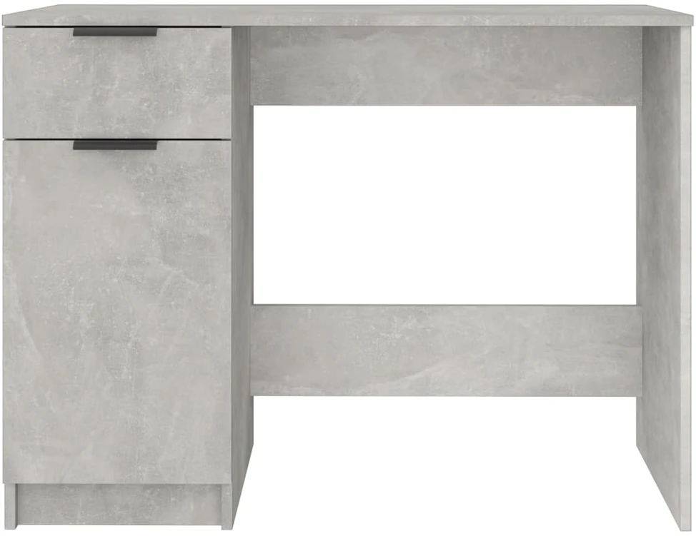 Rašomasis stalas, betono pilkos spalvos, 100x50x75cm, mediena