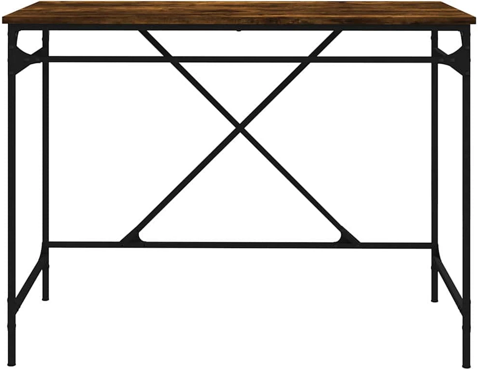 Rašomasis stalas, dūminio ąžuolo, 100x50x75cm, mediena/geležis