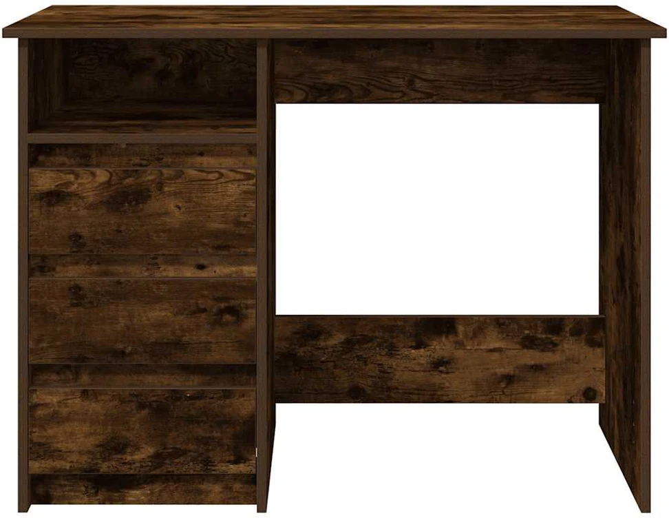 Rašomasis stalas, dūminio ąžuolo, 102x50x75cm, apdirbta mediena