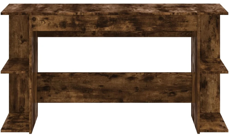 Rašomasis stalas, dūminio ąžuolo, 140x50x75cm, apdirbta mediena