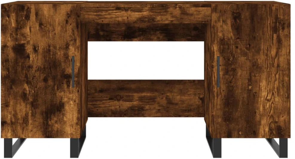 Rašomasis stalas, dūminio ąžuolo, 140x50x75cm, apdirbta mediena