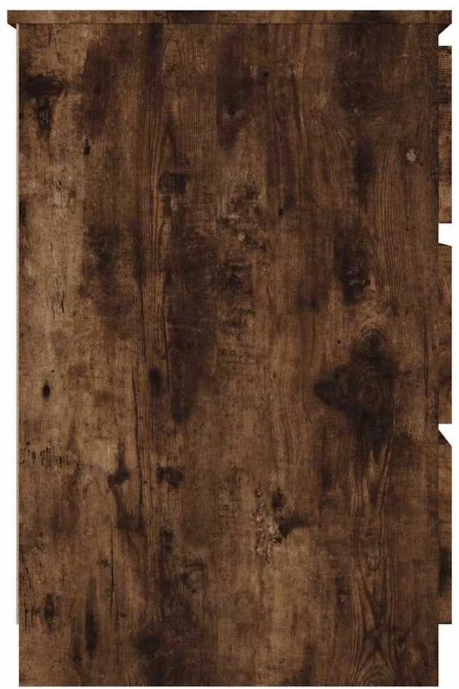 Rašomasis stalas, dūminio ąžuolo spalvos, 140x50x77cm, mediena