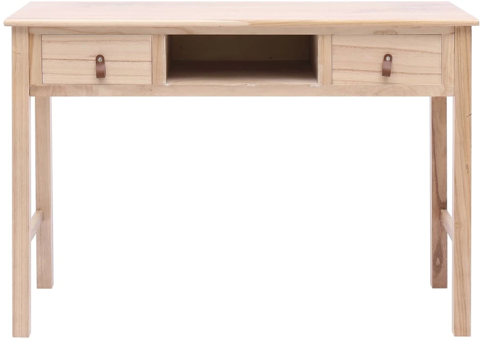 Rašomasis stalas, natūralios spalvos, 110x45x76 cm, mediena