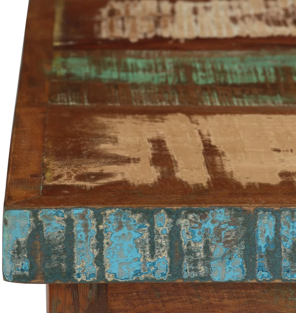 Rašomasis stalas, perdirbtos medienos masyvas, 140x50x77cm
