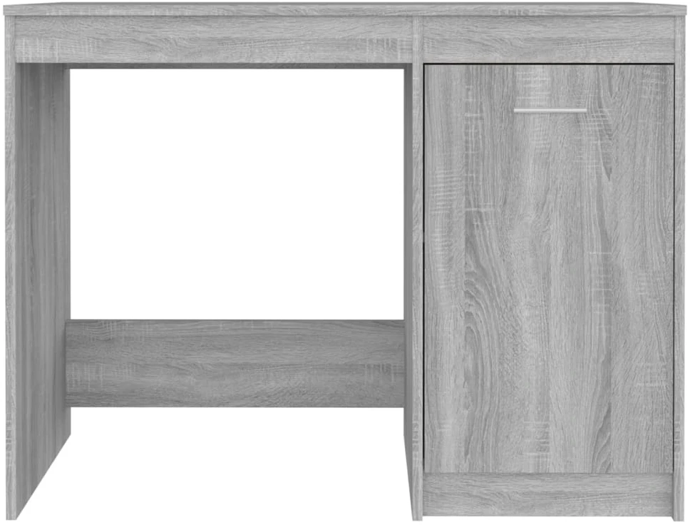 Rašomasis stalas, pilkas ąžuolo, 100x50x76cm, apdirbta mediena