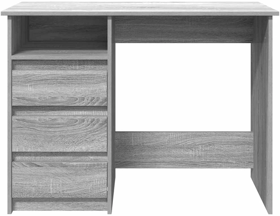 Rašomasis stalas, pilkas ąžuolo, 102x50x75cm, apdirbta mediena