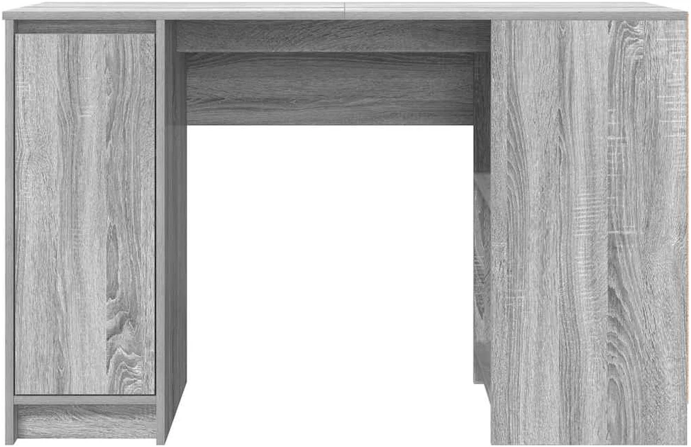 Rašomasis stalas, pilkas ąžuolo, 120x42x76 cm, apdirbta mediena