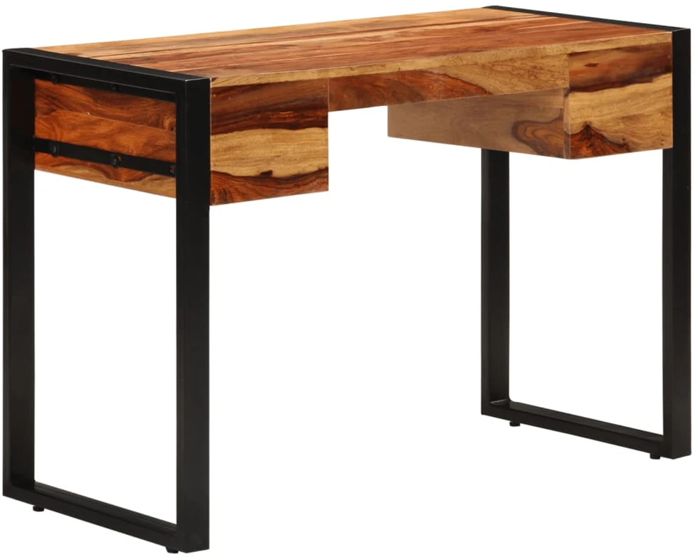Rašomasis stalas su 2 stal., 110x50x77cm, raus. dalb. med. mas.