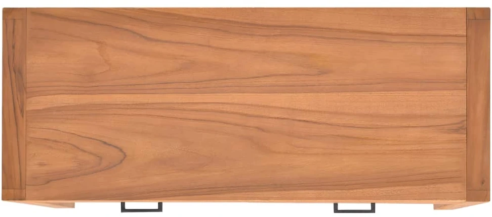 Rašomasis stalas su 2 stalčiais, 100x40x75cm, tikmedis